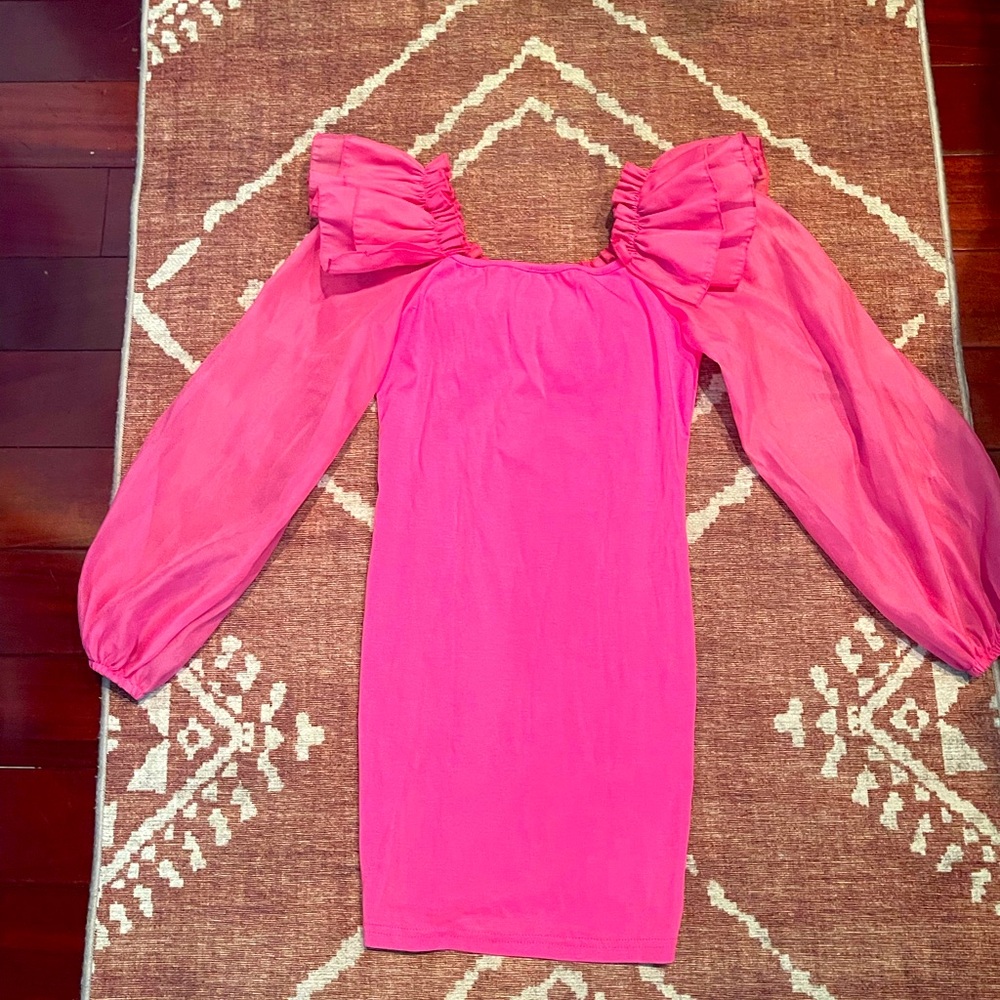 Girls pink dress size 10